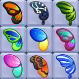 Match wings, clear the board, and grow your garden! Cute butterfly wings on a game board