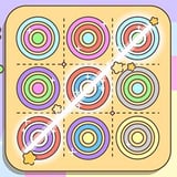 Stack rings, match colors, and clear the board! Colorful ring-stacking puzzle on a 3x3 grid