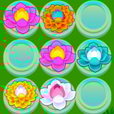 Grow and merge your way to a dreamy flower garden Colorful water lillies floating in a pond