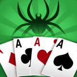 Sort your way from King to Ace in this sleek solitaire refresh A black spider over a hand of cards