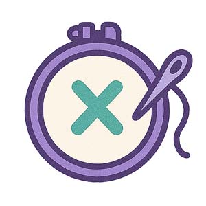 Play peaceful cross-stitch pixel art games online Cross-stitch needle making a stitch