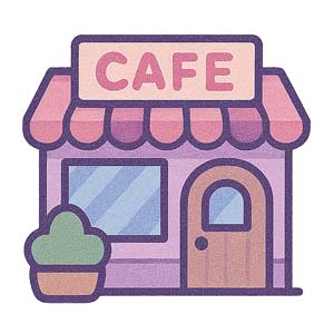 Run cozy cafes, shops and more in relaxing management games Cartoon clipboard with checklist and timer