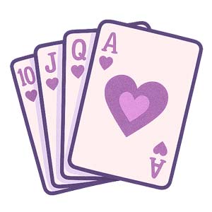 Play classic card games like hearts and rummy online Cartoon deck of playing cards with hearts and spades
