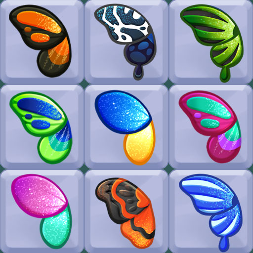 Cute butterfly wings on a game board