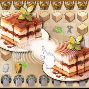 Merge café goodies and serve happy customers! Anime painted tiramisu cakes merging